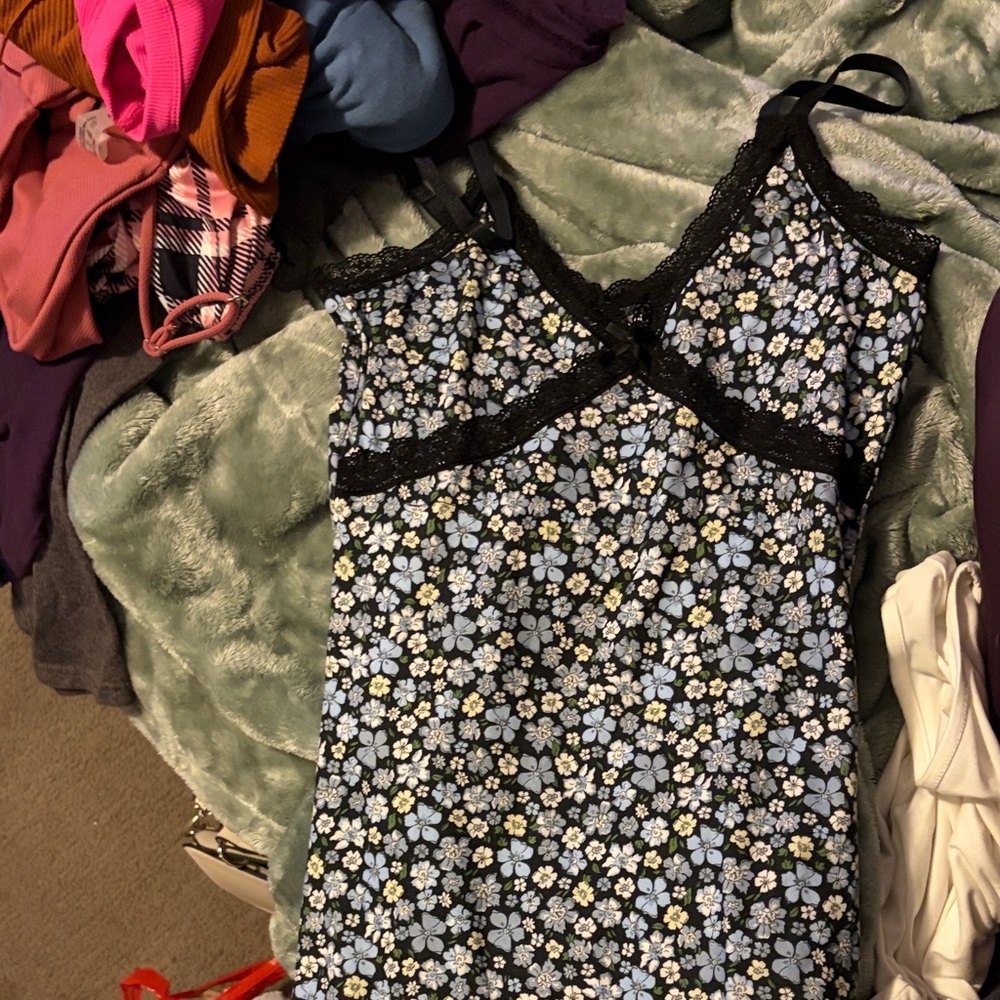 H&M Black Lace Detail Garment
